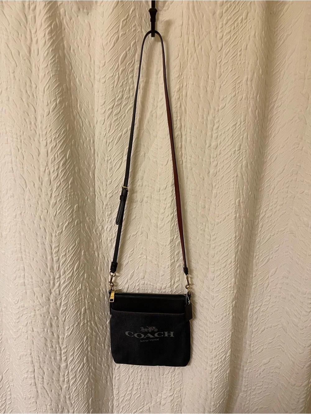 Coach New York Kitt Messenger Denim Crossbody Bag - NWOT **